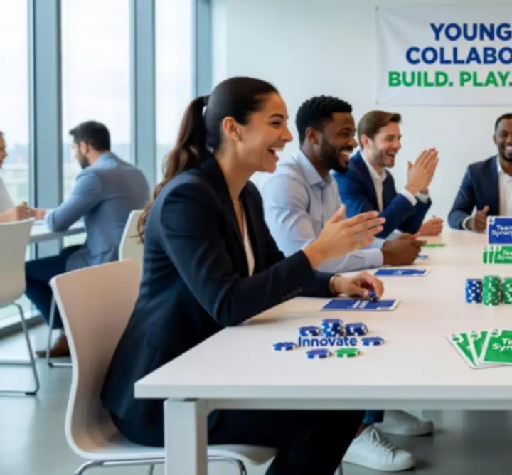 Tým Kasiflowna vede zábavnou team-building kasina aktivitu